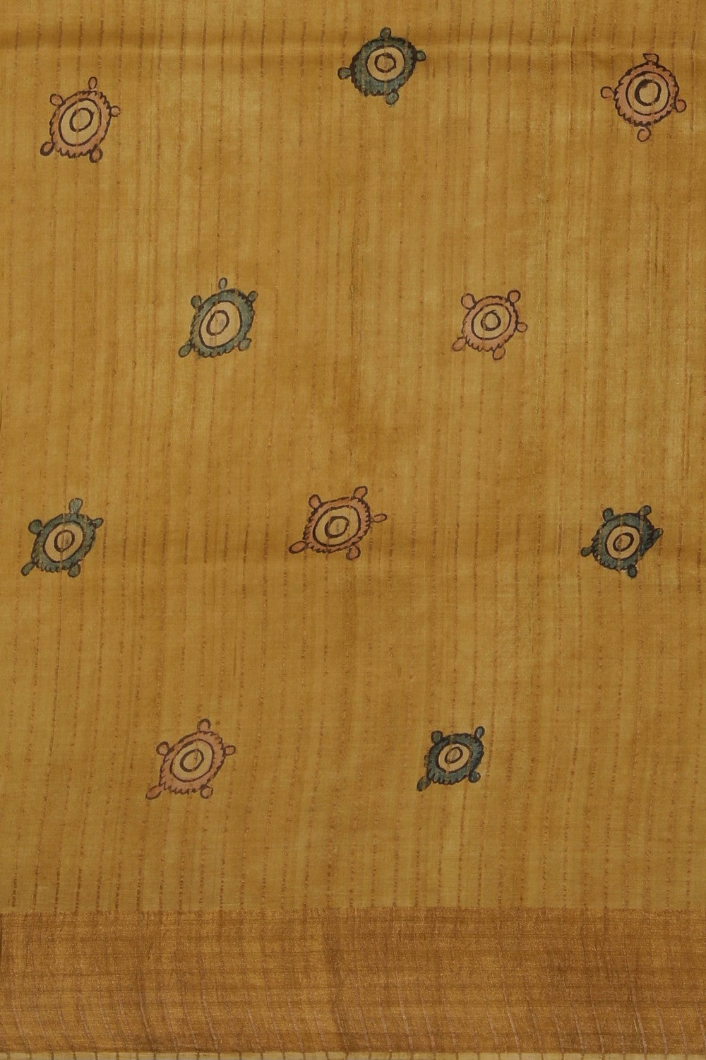 Image of Kalamkari Hand-Painted Saree